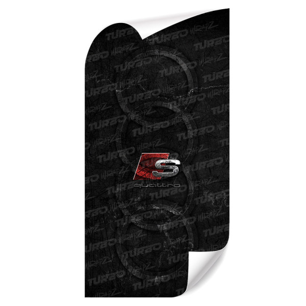 Sticker for car pillar Audi S-line Quattro | TurboWrapz.com