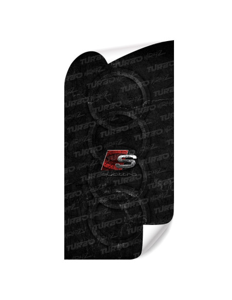 Sticker for car pillar Audi S-line Quattro | TurboWrapz.com