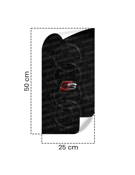 Sticker for car pillar Audi S-line Quattro | TurboWrapz.com