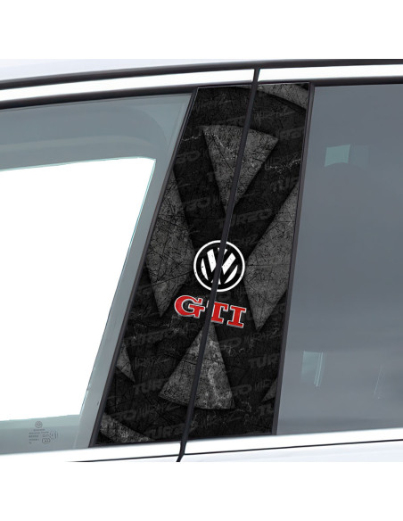 Sticker for car pillar Volkswagen Golf GTI | TurboWrapz.com