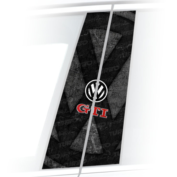 Sticker for car pillar Volkswagen Golf GTI | TurboWrapz.com
