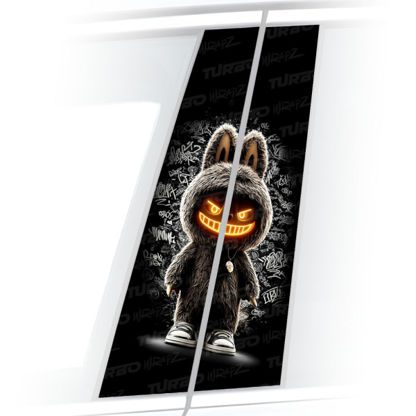 Sticker for car pillar Labubu | TurboWrapz.com