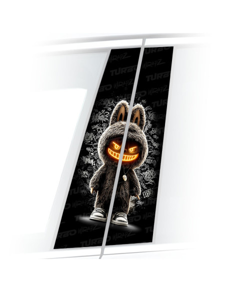 Sticker for car pillar Labubu | TurboWrapz.com