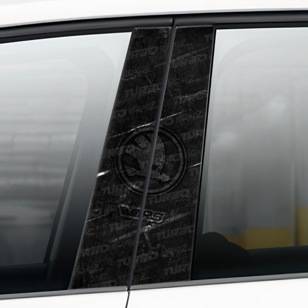 Sticker for car pillar Skoda | TurboWrapz.com