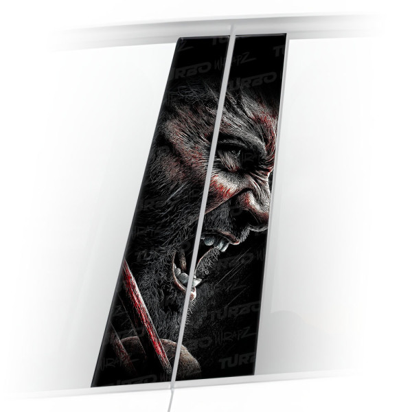 Sticker for car pillar Wolverine | TurboWrapz.com