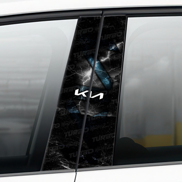 Sticker for car pillar KIA | TurboWrapz.com