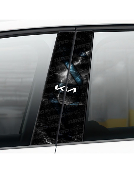 Sticker for car pillar KIA | TurboWrapz.com