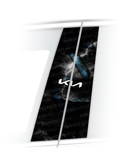 Sticker for car pillar KIA | TurboWrapz.com