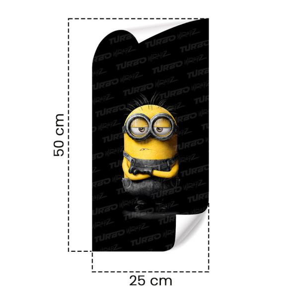 Sticker for car pillar Minionek Obrażony | TurboWrapz.com