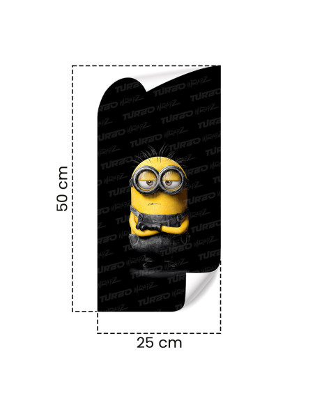 Sticker for car pillar Minionek Obrażony | TurboWrapz.com