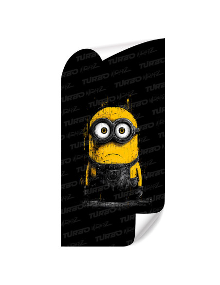 Sticker for car pillar Minionek z Horroru | TurboWrapz.com