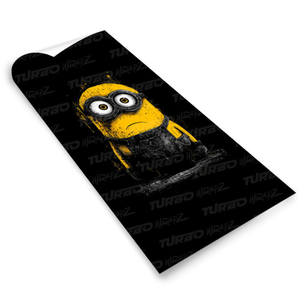 Naklejka na słupek samochodowy Minionek z Horroru | TurboWrapz.com