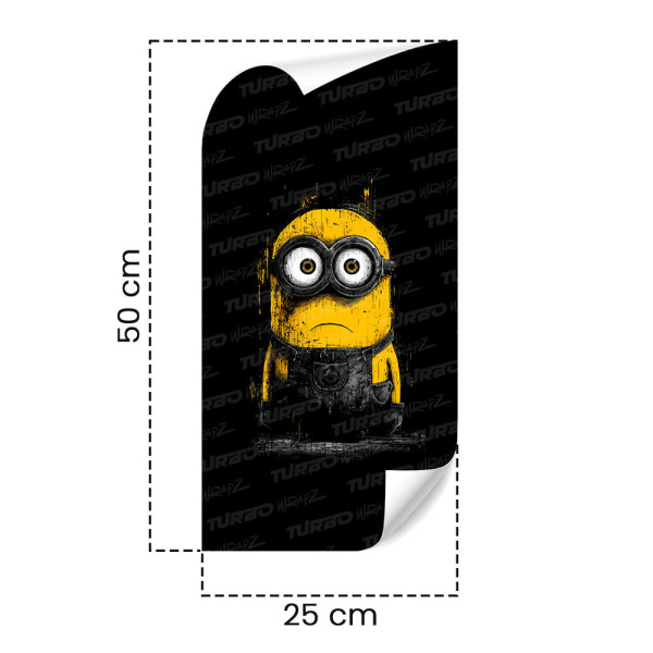 Sticker for car pillar Minionek z Horroru | TurboWrapz.com