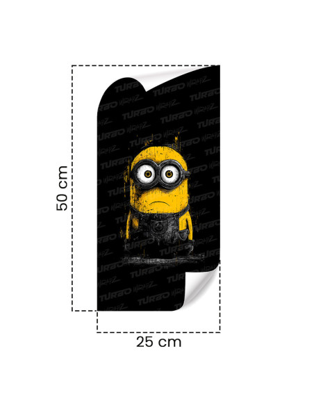 Sticker for car pillar Minionek z Horroru | TurboWrapz.com