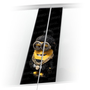 Sticker for car pillar Minionek Hypebeast | TurboWrapz.com