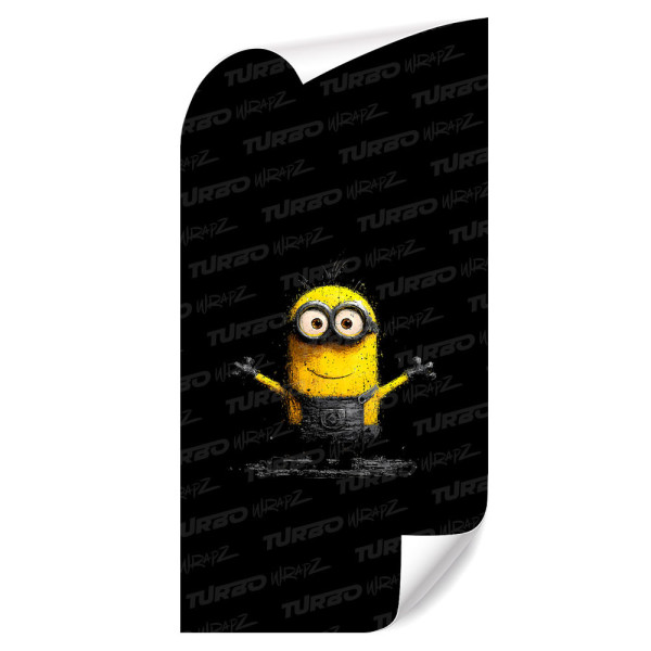 Naklejka na słupek samochodowy Minionek Przytulas | TurboWrapz.com