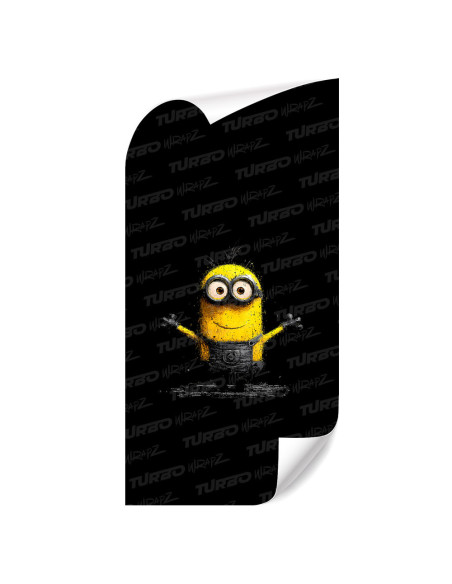 Sticker for car pillar Minionek Przytulas | TurboWrapz.com