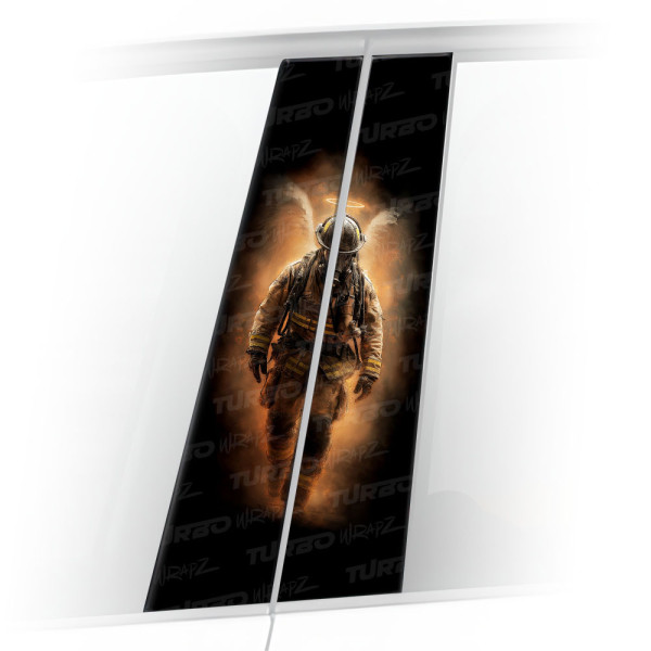 Sticker for car pillar Strażak | TurboWrapz.com