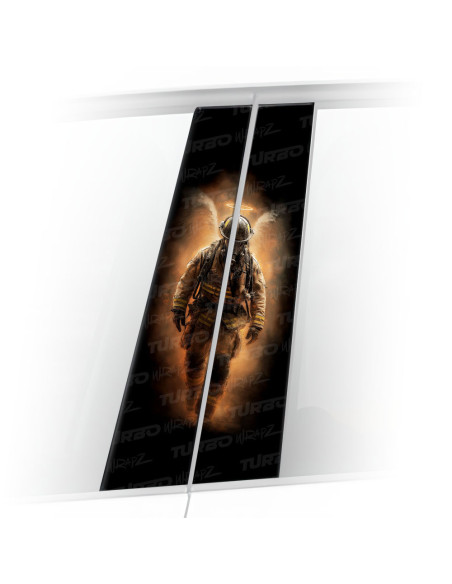 Sticker for car pillar Strażak | TurboWrapz.com