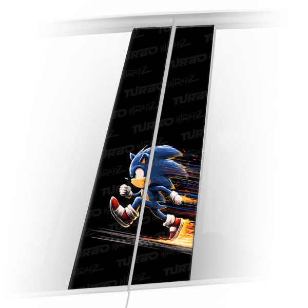 Naklejka na słupek samochodowy Sonic | TurboWrapz.com