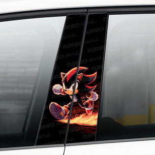 Sticker for car pillar Shadow Sonic | TurboWrapz.com 2