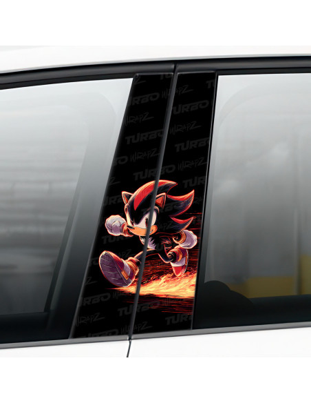 Sticker for car pillar Shadow Sonic | TurboWrapz.com