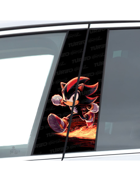 Sticker for car pillar Shadow Sonic | TurboWrapz.com