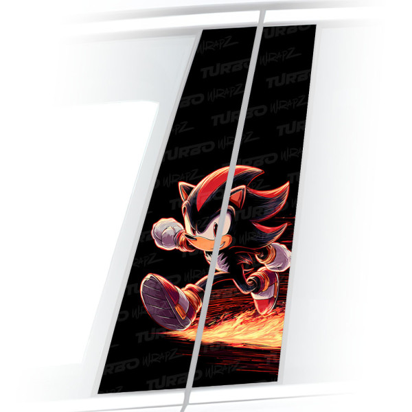 Sticker for car pillar Shadow Sonic | TurboWrapz.com