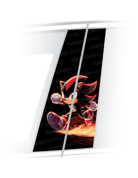 Sticker for car pillar Shadow Sonic | TurboWrapz.com