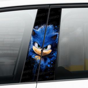 Naklejka na słupek samochodowy Sonic 2 | TurboWrapz.com 2