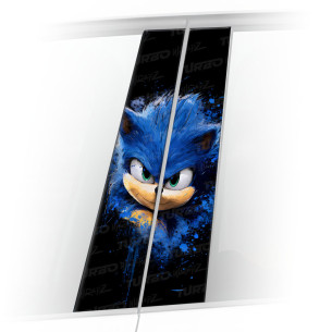 Naklejka na słupek samochodowy Sonic 2 | TurboWrapz.com