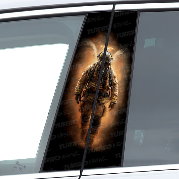 Sticker for car pillar Strażak | TurboWrapz.com