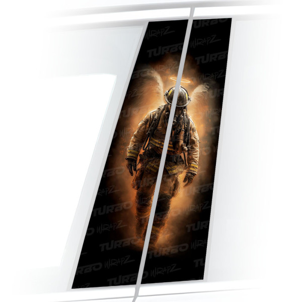 Sticker for car pillar Strażak | TurboWrapz.com