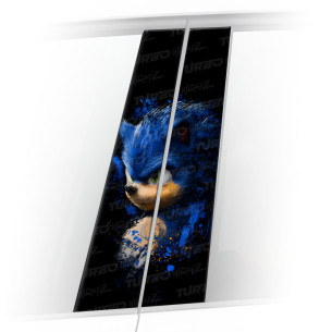 Naklejka na słupek samochodowy Sonic | TurboWrapz.com