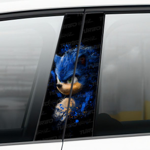 Naklejka na słupek samochodowy Sonic | TurboWrapz.com 2