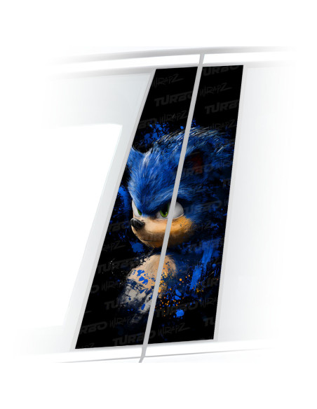 Naklejka na słupek samochodowy Sonic | TurboWrapz.com