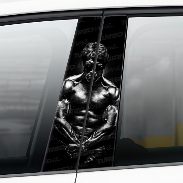 Sticker for car pillar Arnold Schwarzeneger | TurboWrapz.com