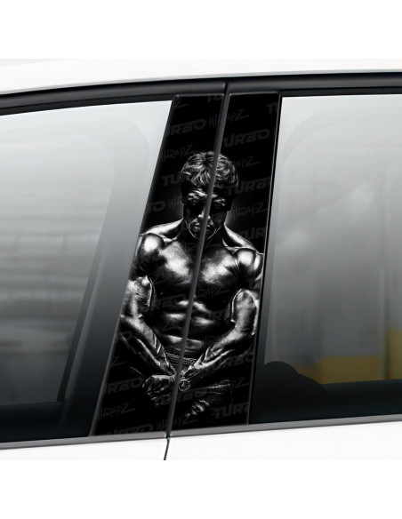 Sticker for car pillar Arnold Schwarzeneger | TurboWrapz.com