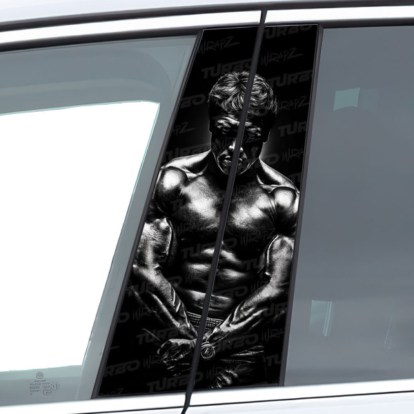 Sticker for car pillar Arnold Schwarzeneger | TurboWrapz.com