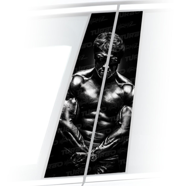 Sticker for car pillar Arnold Schwarzeneger | TurboWrapz.com