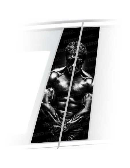 Sticker for car pillar Arnold Schwarzeneger | TurboWrapz.com