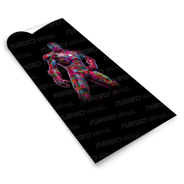 Sticker for car pillar Iron man 1 | TurboWrapz.com
