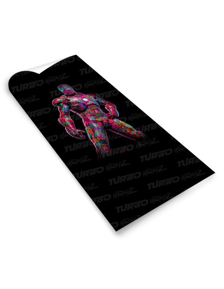 Sticker for car pillar Iron man 1 | TurboWrapz.com