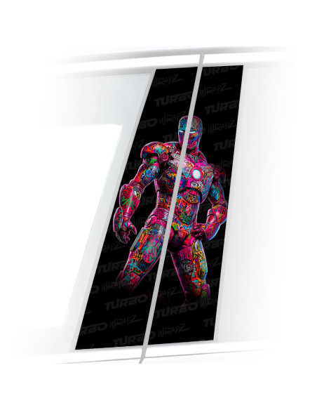 Sticker for car pillar Iron man 1 | TurboWrapz.com