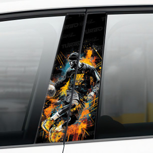 Sticker for car pillar Koszykarz 1 | TurboWrapz.com 2