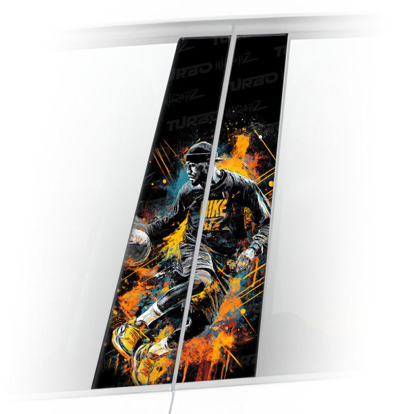 Naklejka na słupek samochodowy Koszykarz 1 | TurboWrapz.com