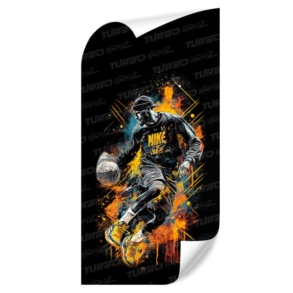 Naklejka na słupek samochodowy Koszykarz 1 | TurboWrapz.com