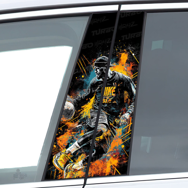 Naklejka na słupek samochodowy Koszykarz 1 | TurboWrapz.com