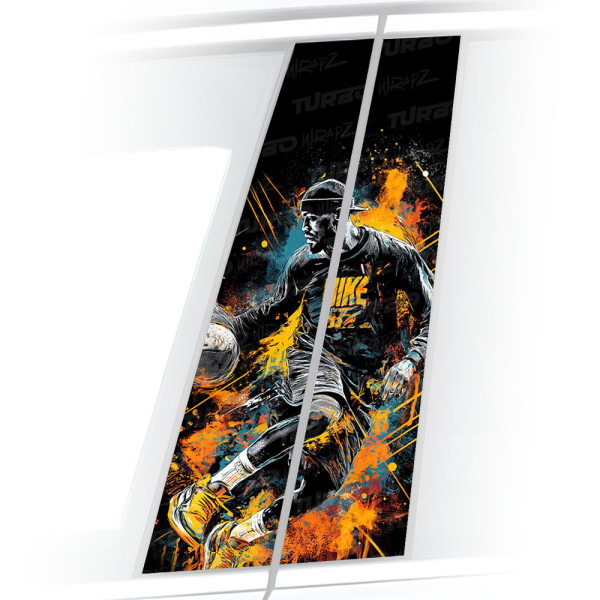 Naklejka na słupek samochodowy Koszykarz 1 | TurboWrapz.com