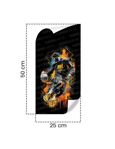 Naklejka na słupek samochodowy Koszykarz 1 | TurboWrapz.com